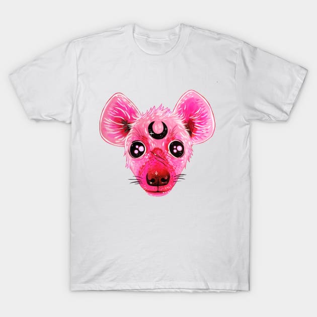 Pink Hyena T-Shirt by Bethaliceart